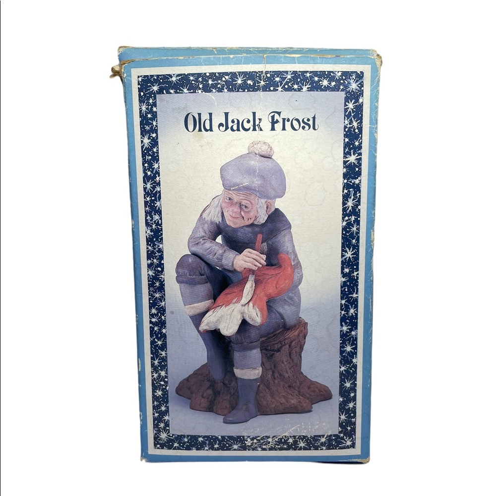 RARE VTG. Enesco Old Jack Frost Limited Edition Porcelain Figurine Original!